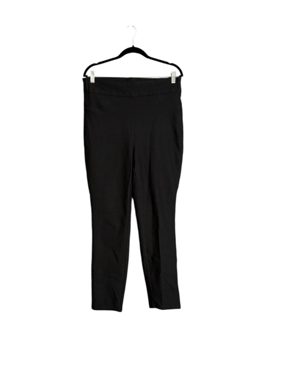 Honeylove Black Women's Ponte Stretch Slim Pull-On Pants Size 1X Office Comfy